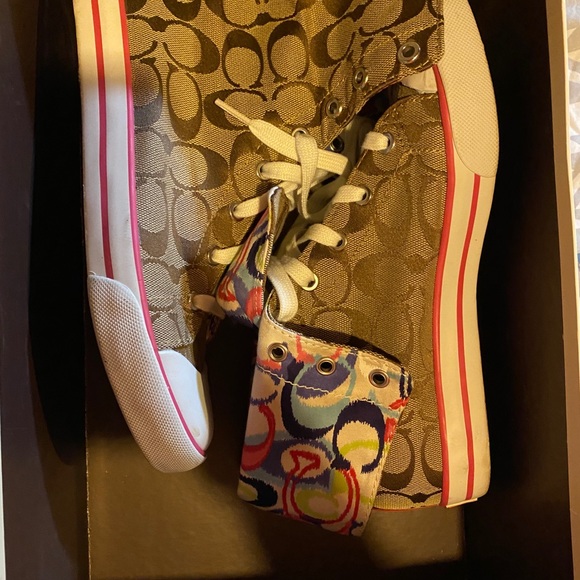 Coach high top tennis shoes - Picture 1 of 2